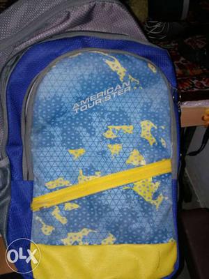 Blue And Yellow American Tour Ster Backpack