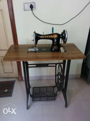 Brown And Black Threading usha Sewing Machine