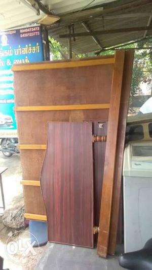 Brown Wooden Headboard And Boards 994O