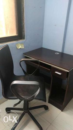 Computer table and chair