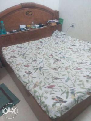 Double bed with box for urgent sale