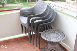 Garden / Balcony Chairs + Table