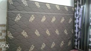 Gray And Beige Floral Quilted Mattress