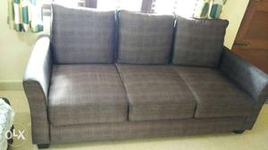 Imported Polyster fabric spring 3+2 sofa 1 yr old
