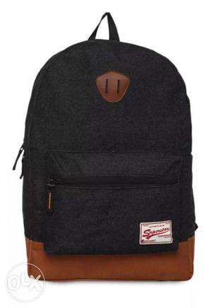Impulse Brand New Black And Brown Backpack