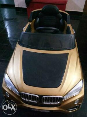 Kids BMW rechargeable and remote operated car with gear and