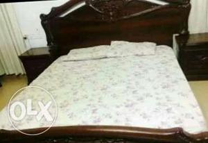 King size imported cot& mattress 6.5, 6