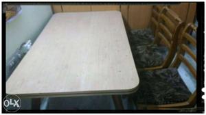 Original Teak wood Table and 4 Chairs set