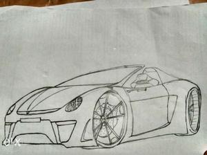 Porsche sketch for sell