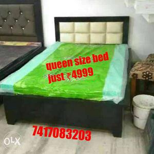 Queen size bed without mattress