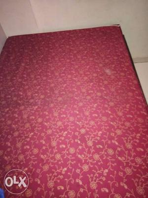 Red And Brown Floral Bed Spread