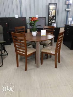 Rubber wood (Malaysian) New Dining table