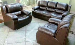 Sofa Set Leather Imported (Unused Sofa) only for  Price