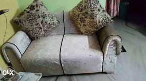 Sofa with pillows