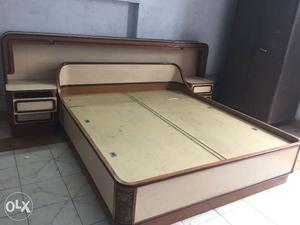 Solid teakwood bed made at home with own