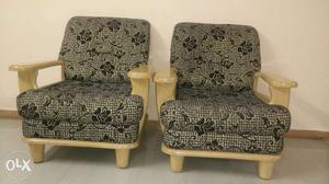 Two cushion chairs. Great condition