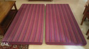 Two sleeping mattresses (Dunlop foam) - very