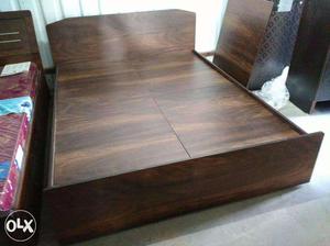 Walnut colour BED with storage.