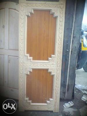 White And Brown Wooden Panel