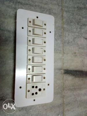 White Wall Switch Panel