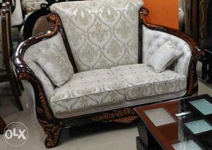 Wooden 2 Seater Sofa