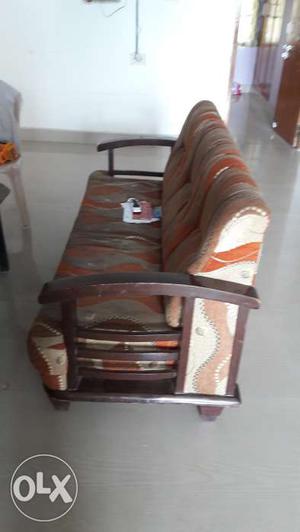 Wooden Sofa set is for sale. Rate is negotiable.