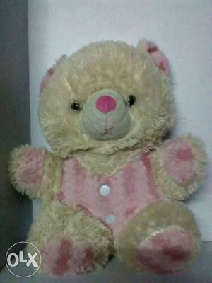 Yellow And Pink Teddy Bear Plush Toy