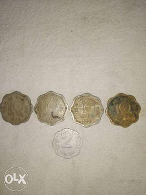 10 Scallop Coins; 2 Scallop Coin