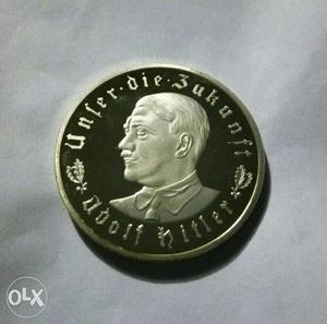 Adolf Hitler proof like commemorative coin,24 k