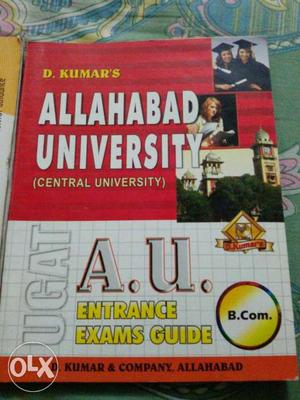 Allahabad University A. U. Entrance Exams Guide Book.