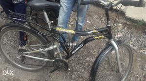 Black And Gray Hercules Rigid Bicycle
