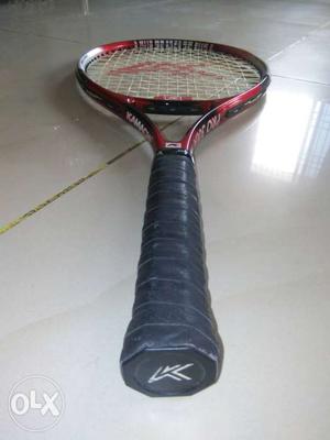 Black And Red Tennis Racket