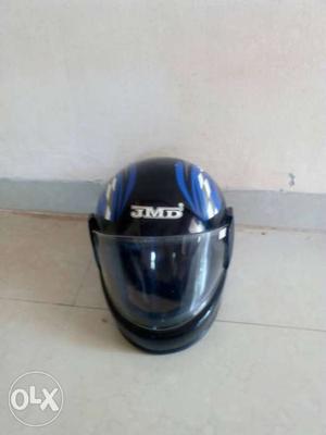Blue And Black JMD Full Faced Helmet