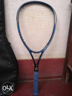 Blue Squash Racket