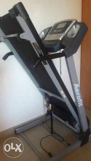 Gray Aerofit Treadmill