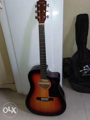 Guitar orange and black