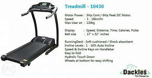 Motorisd treadmill brand new