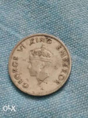 Pavu rupee George VI kings emperor