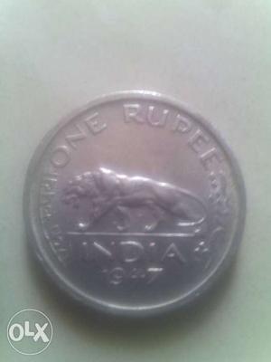 Silver coin 1 RS