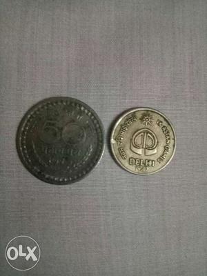 Two Gold Delhi Coins