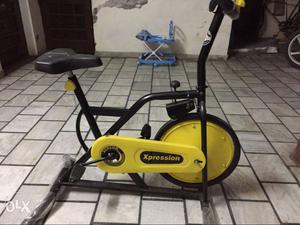 Yellow And Black Xpression Stationary Bike