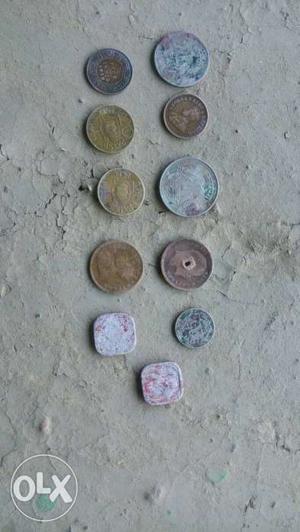  to  years old coin... total 11pieces