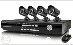 4 cctv camera full set of just only 