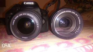 Black Canon DSLR Camera With lens