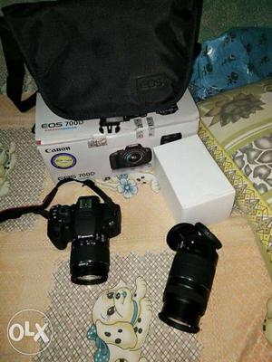 Black Canon EOS 700D DSLR Camera With Box