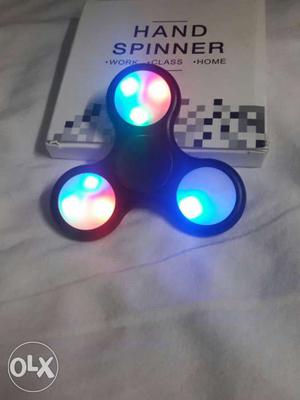 Black LED Fidget Hand Spinner