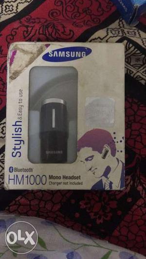 Black Samsung HM  Mono Headset Bluetooth headphone