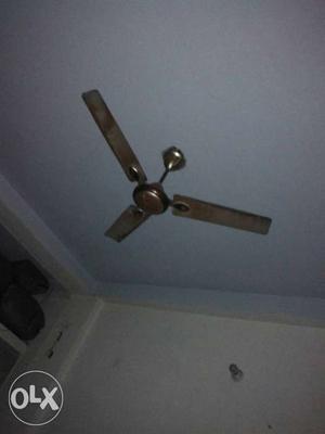Brown Three-bladed Ceiling Fan