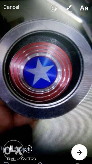 Caption America spinner...full metal...with box