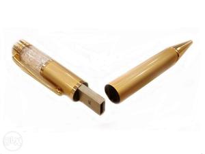 Gold plated pendrive pen